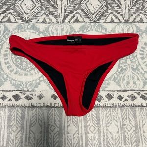 BlackMilk The Awesome Red Vs Black Bikini Bottom - Limited